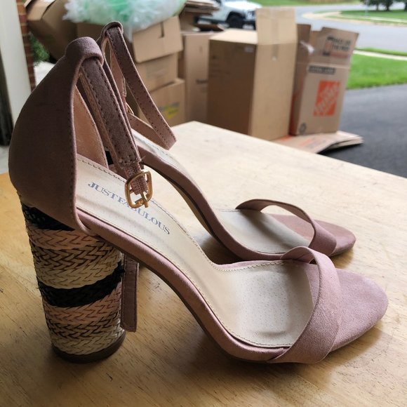 Pink Open Toed Heel - Picture 1 of 4